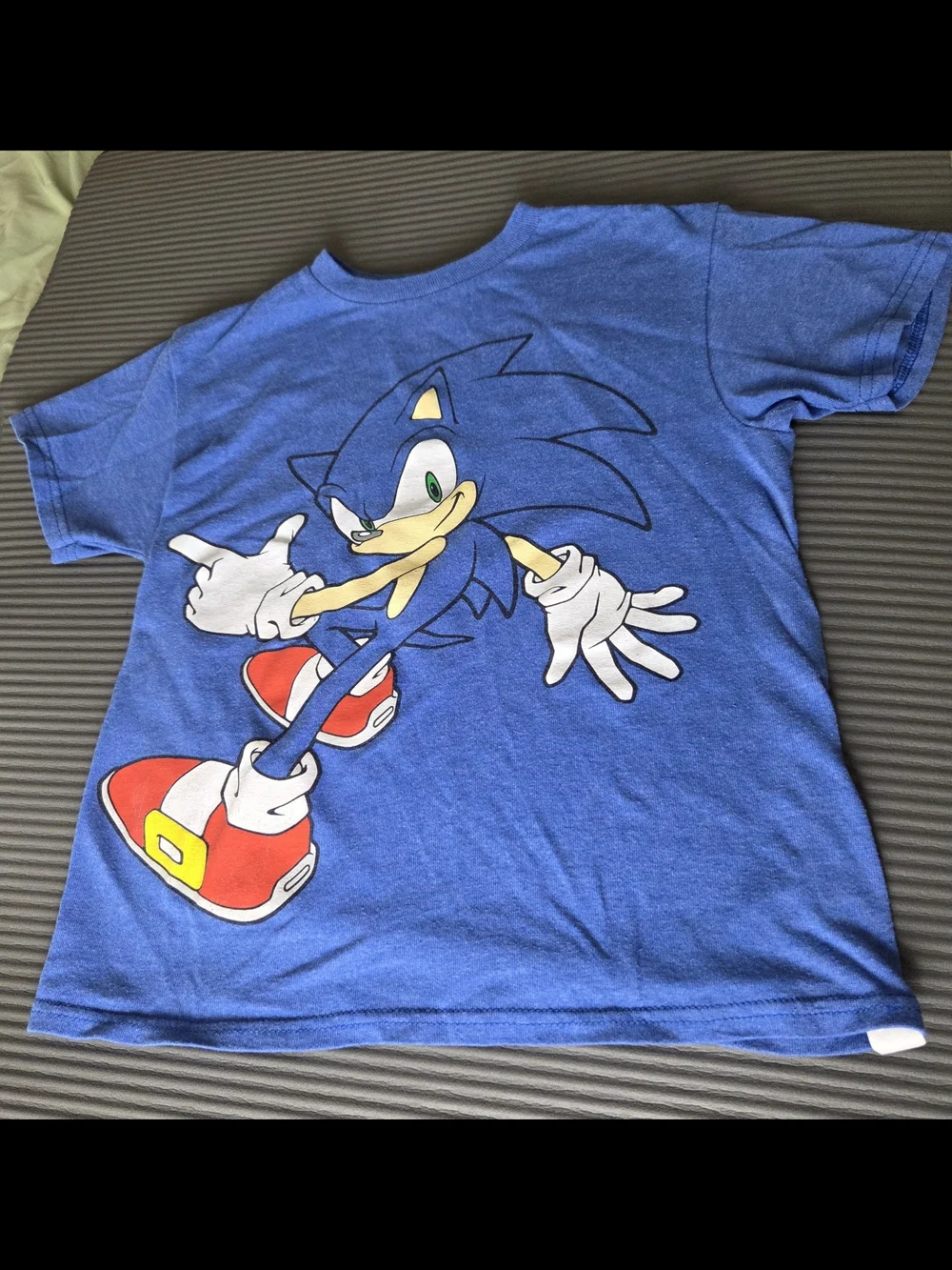 Boys Blue Sonic Hedgehog Graphic Tee XS 6/7